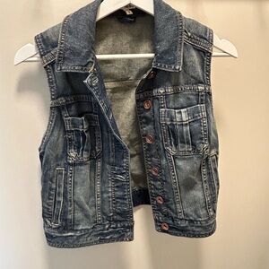 Express denim vest